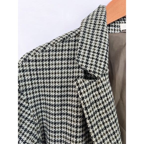 NWT Madewell Oversized Knit Blazer in Houndstooth XXS Black Gray Soft Jacket - Picture 5 of 10